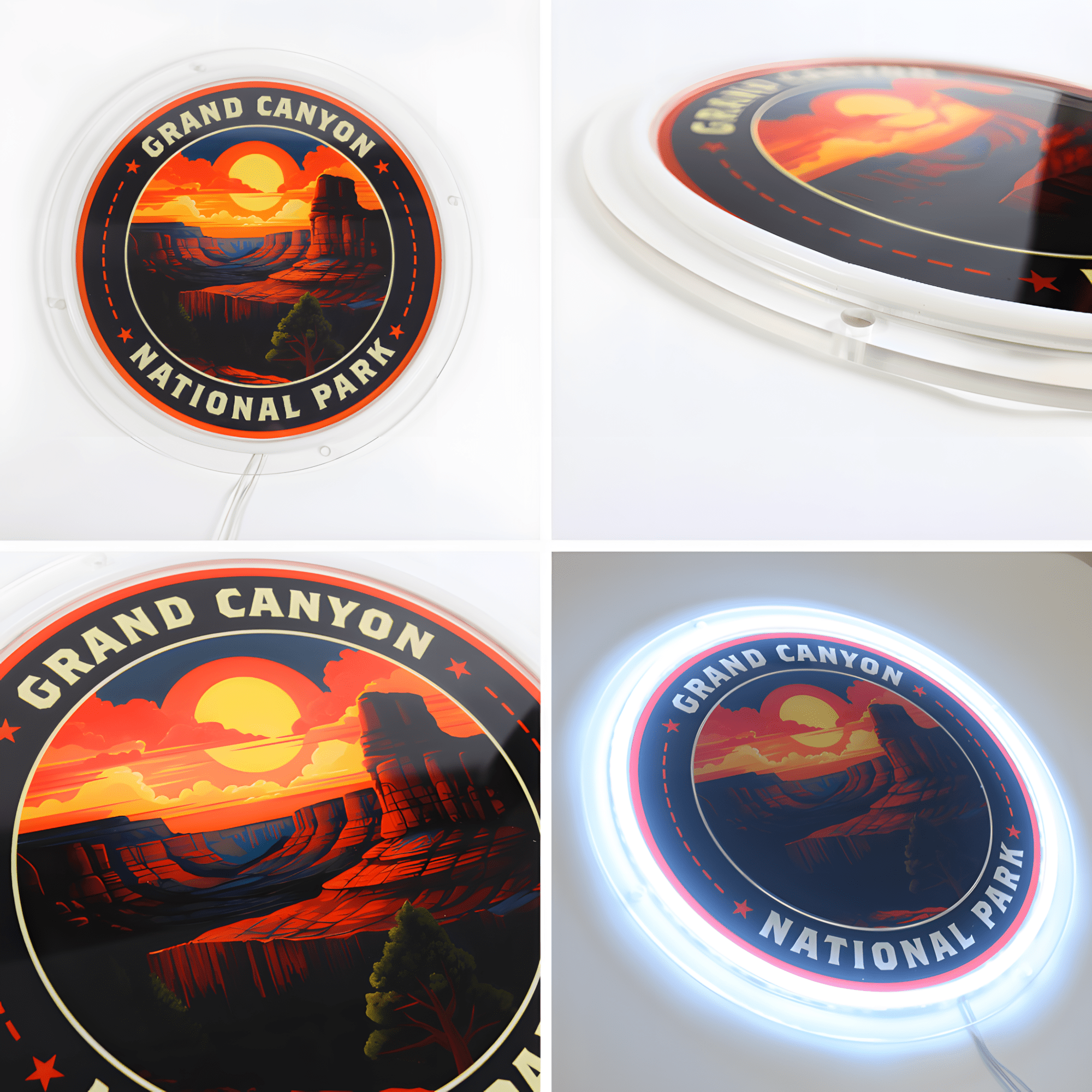 American Road Trip USB Neon Sign Highway Travel Wall Light Sign - Shineneon