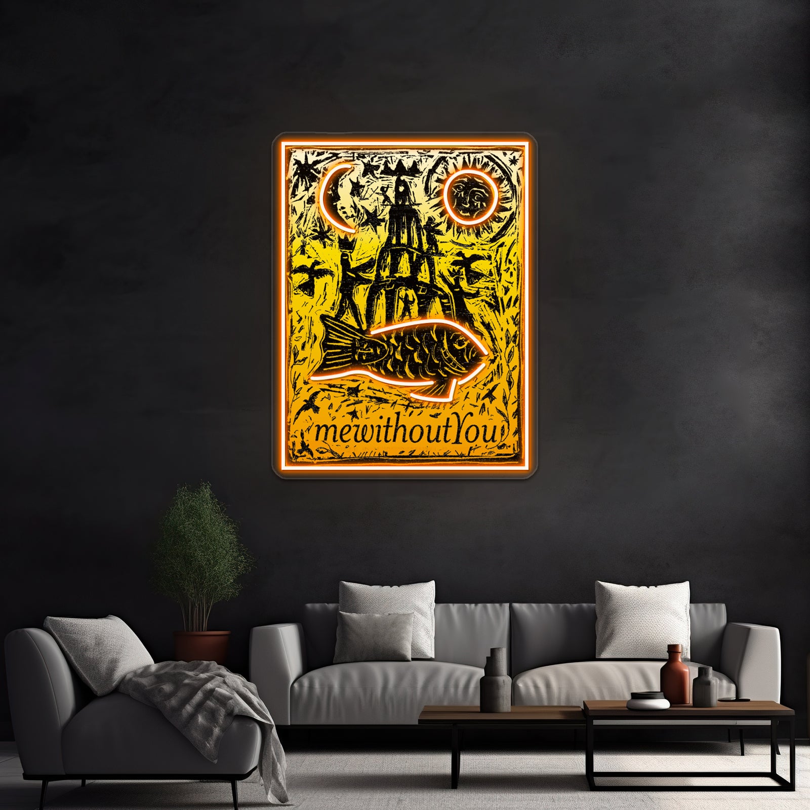 American Rock Band From Philadelphia Mewithoutyou Wall Artwork Neon Signs | Shineneon