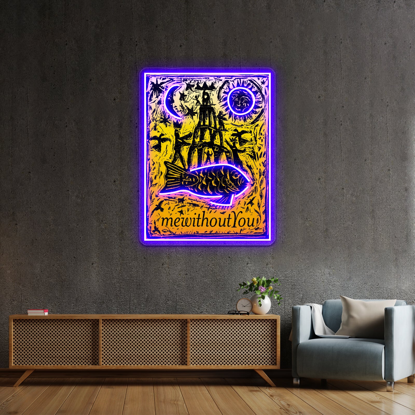 American Rock Band From Philadelphia Mewithoutyou Wall Artwork Neon Signs | Shineneon