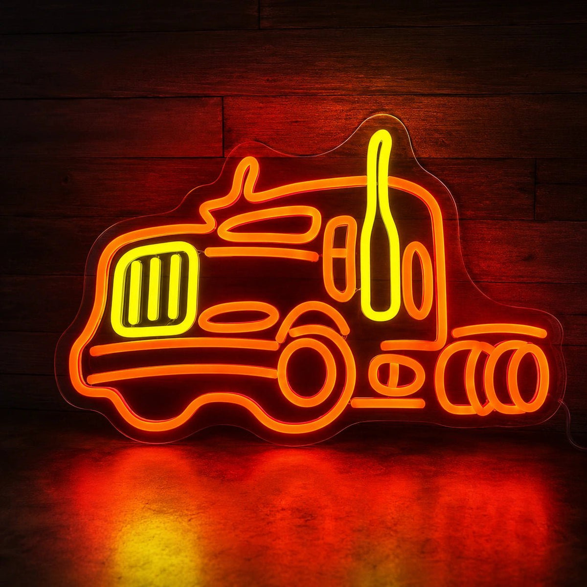 American Semi Truck LED Neon Sign - Shineneon