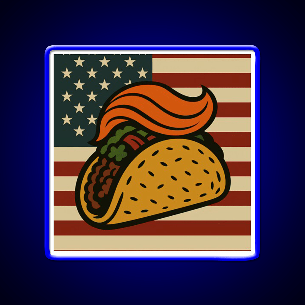 American Taco Led Neon Sign Mexican Food Sign Rgb Color - Shineneon