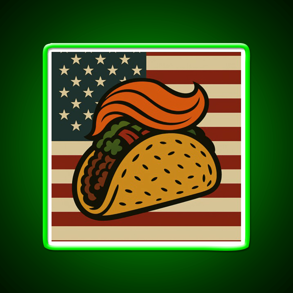 American Taco Led Neon Sign Mexican Food Sign Rgb Color - Shineneon