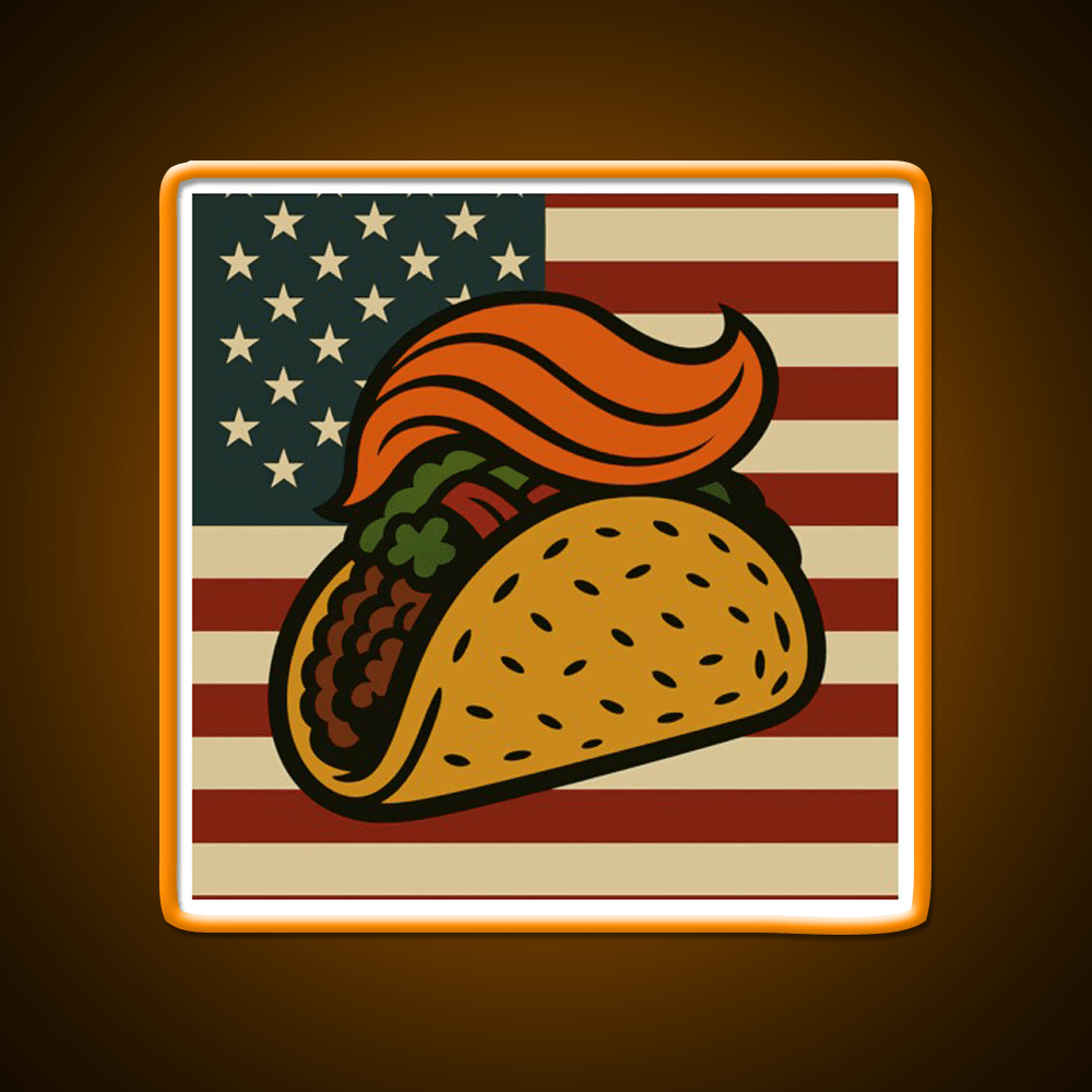 American Taco Led Neon Sign Mexican Food Sign Rgb Color - Shineneon