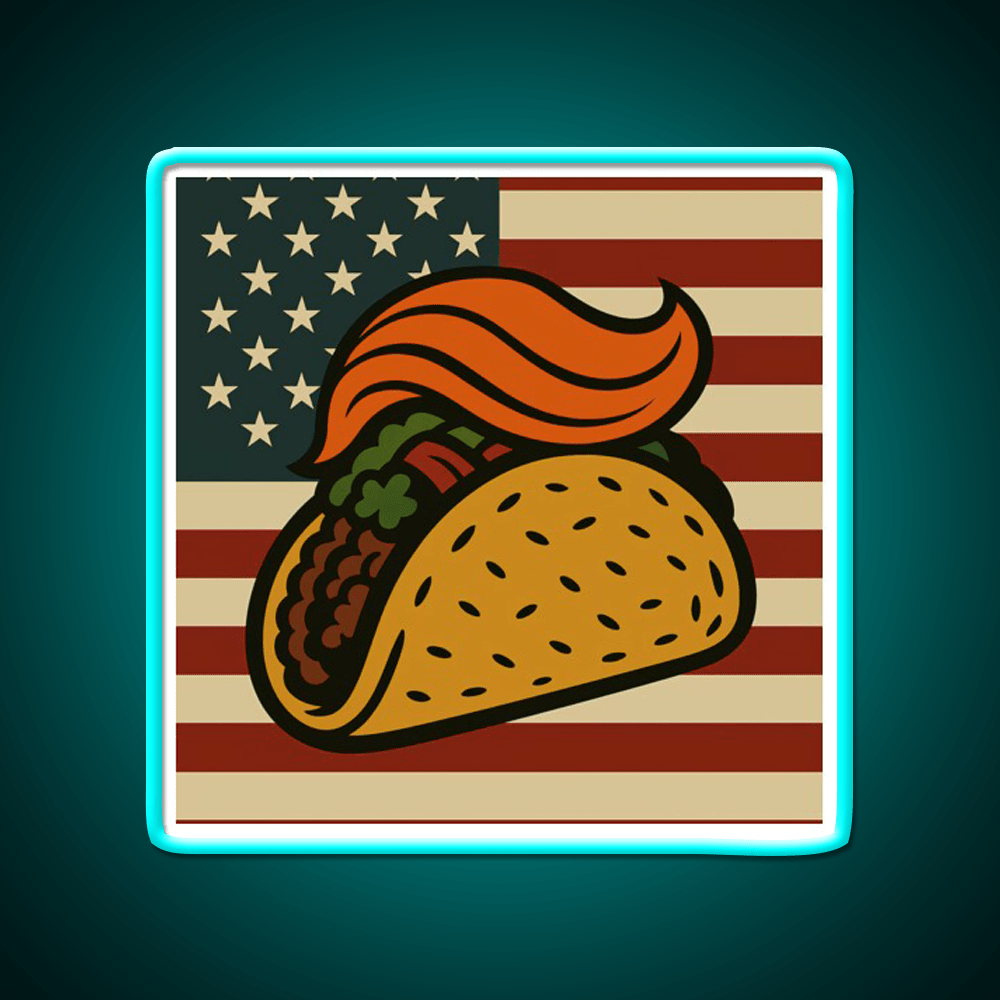 American Taco Led Neon Sign Mexican Food Sign Rgb Color - Shineneon