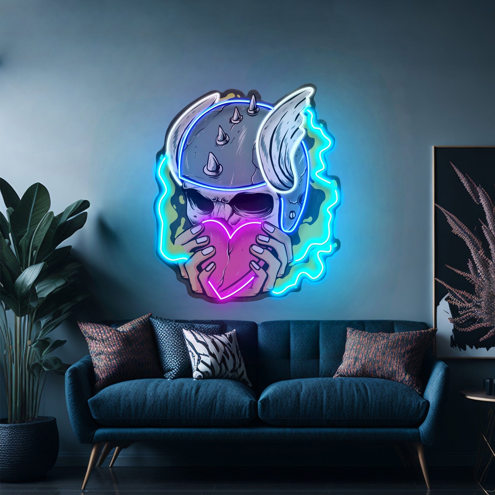 Amor Head Skull Led Neon Sign Light Custom Led Signs - Shineneon
