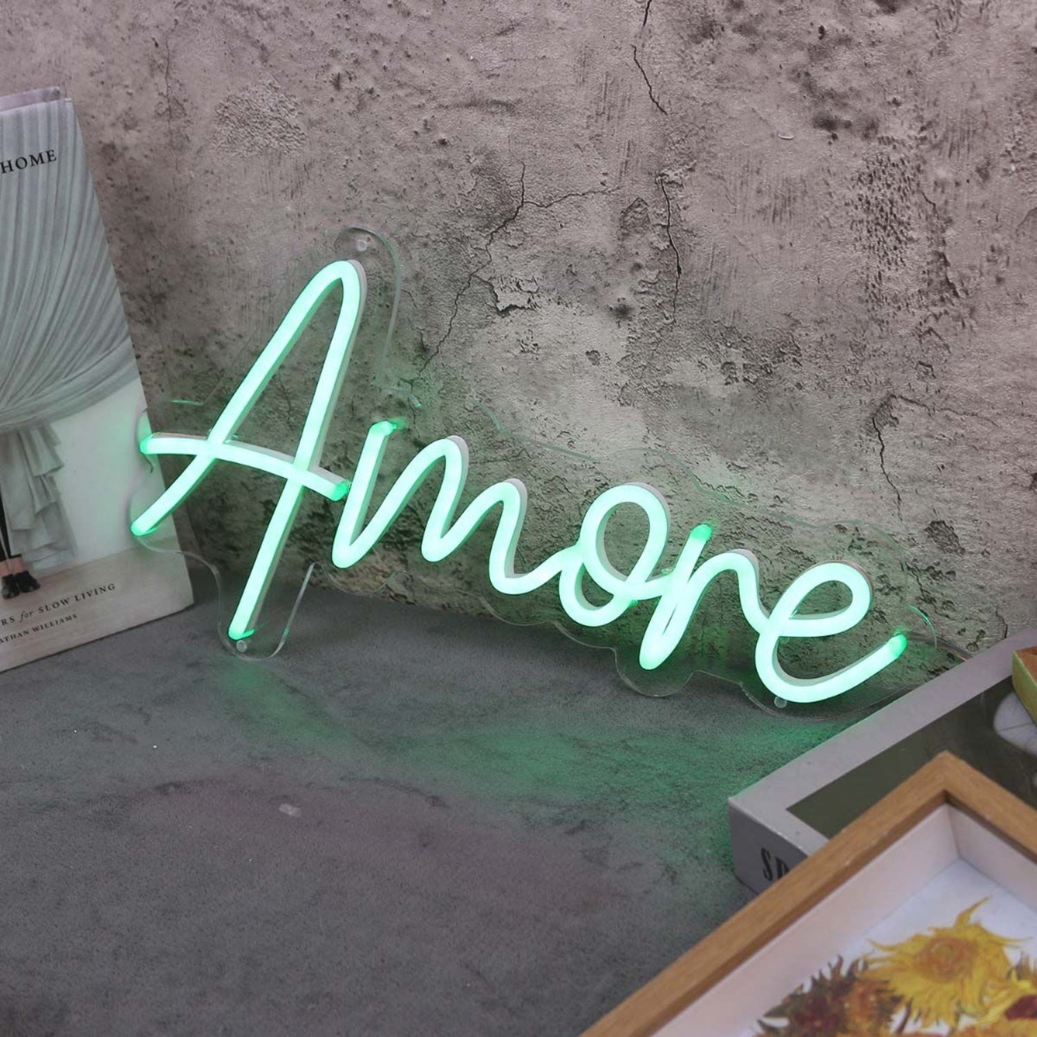 Amore Green Led Neon Sign - Shineneon