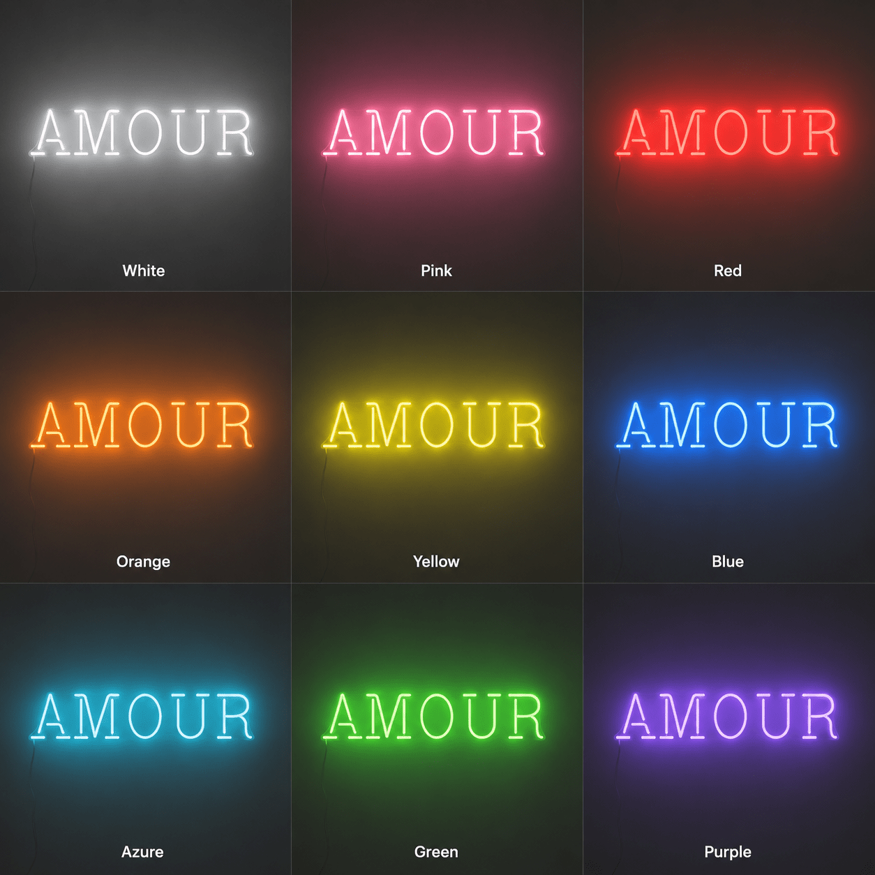 Amour LED Neon Sign Wall Neon Sign - Shineneon