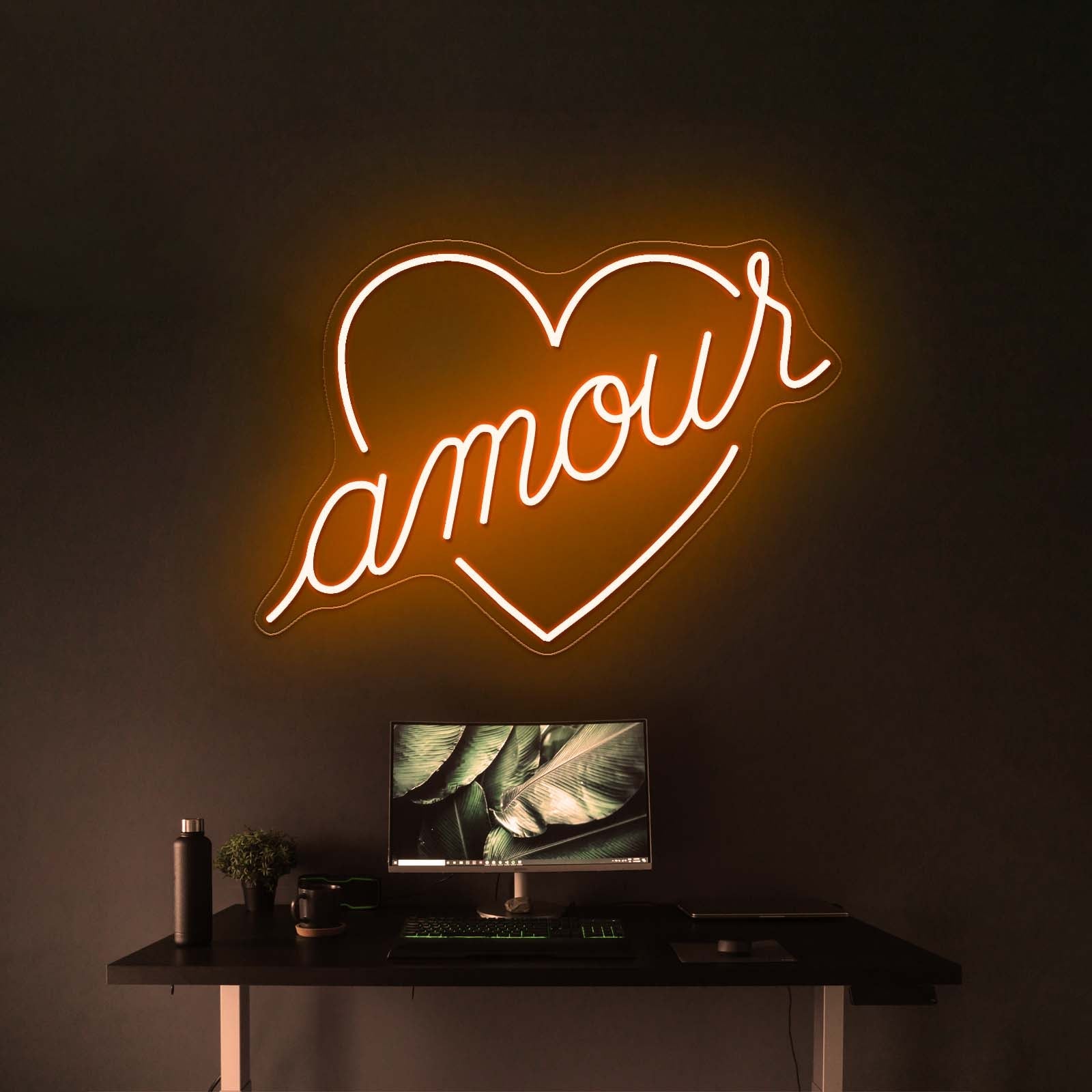Amour Love Shape Led Neon Sign Wall Art - Shineneon