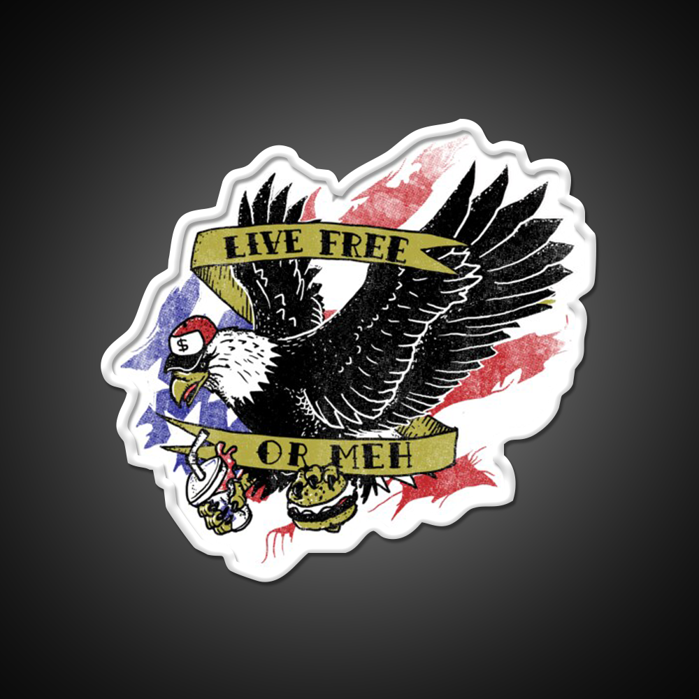 Amrica The Meh Fast Food Led Neon Sign For Burger Place Rgb Color