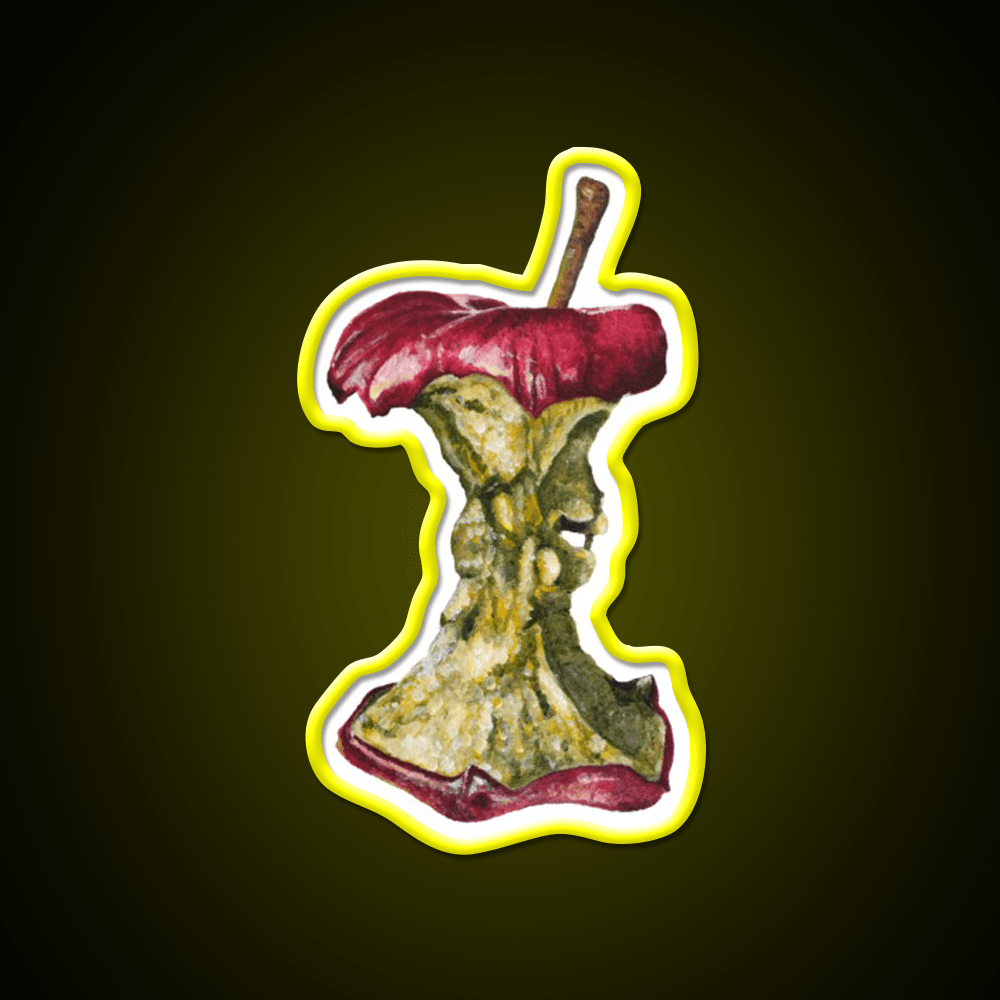 An Apple A Day Snack Food Led Neon Sign Rgb Color - Shineneon