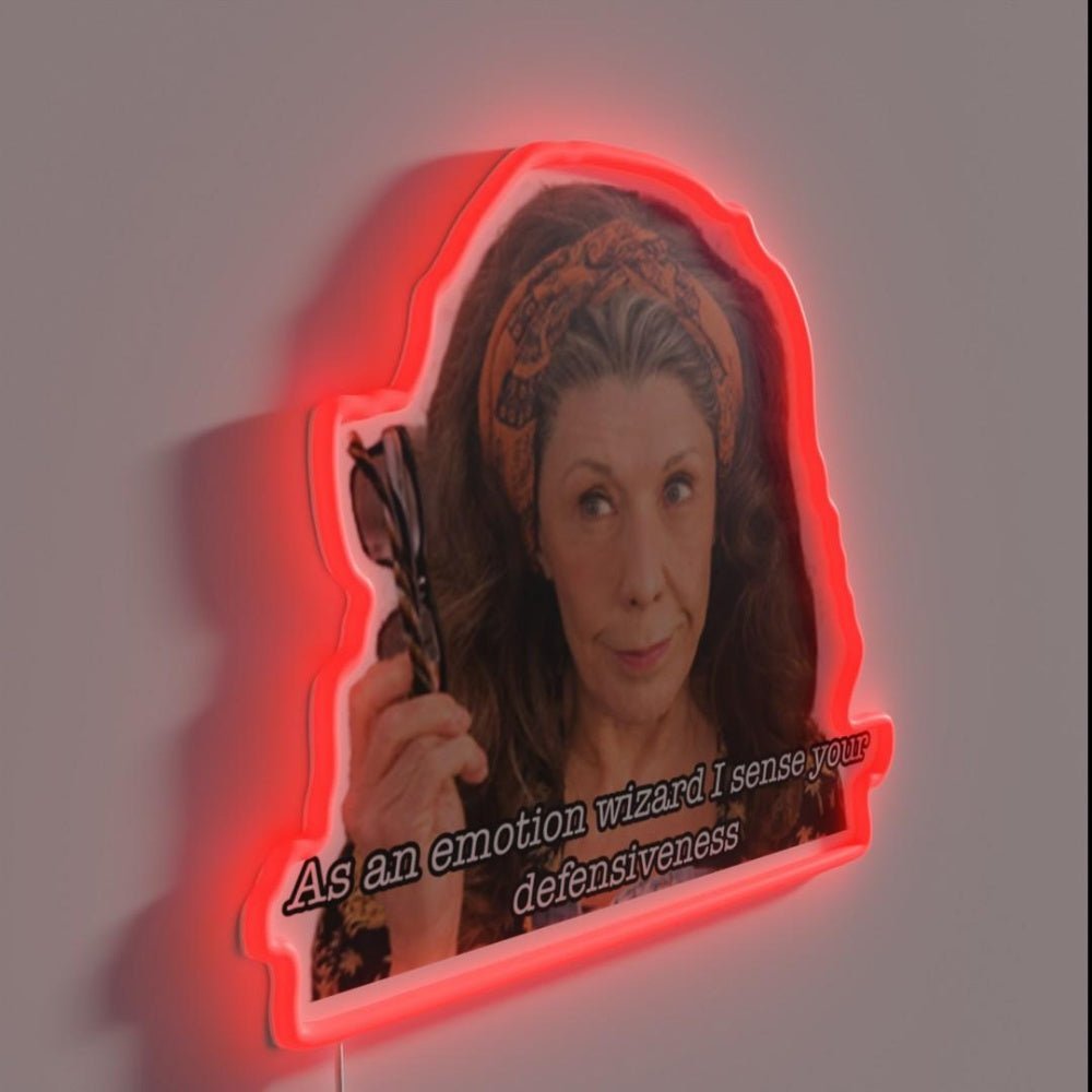 An Emotion Wizard I Sense Your Defensiveness Rgb Led Neon Sign - Shineneon