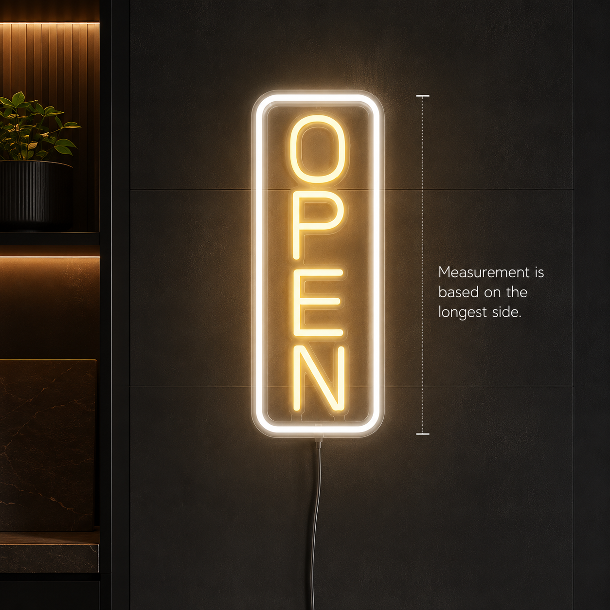 An Open Is Lit Wall Decor LED Neon Sign - 04 Size Image