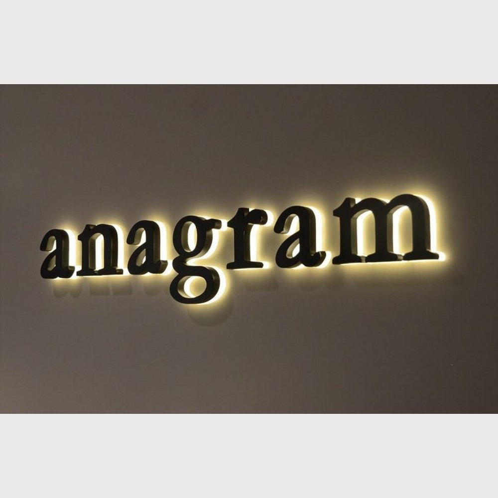 Anagram 3D Backlit Channel Letters Led Light Sign - Shineneon