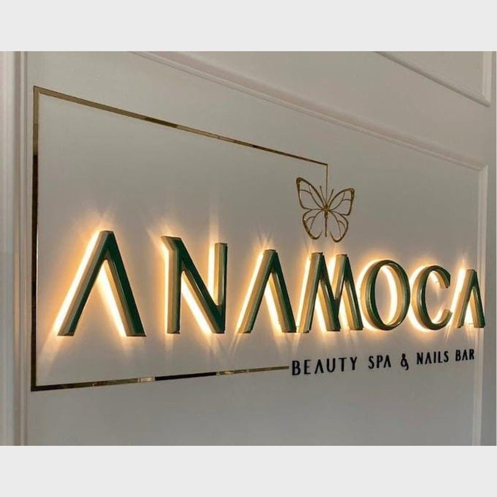 Anamoca Nails Bar 3D Backlit Channel Letters Led Light Sign - Shineneon