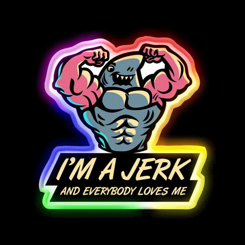 Anchor Arms Gym Fitness Led Neon Sign Rgb Color