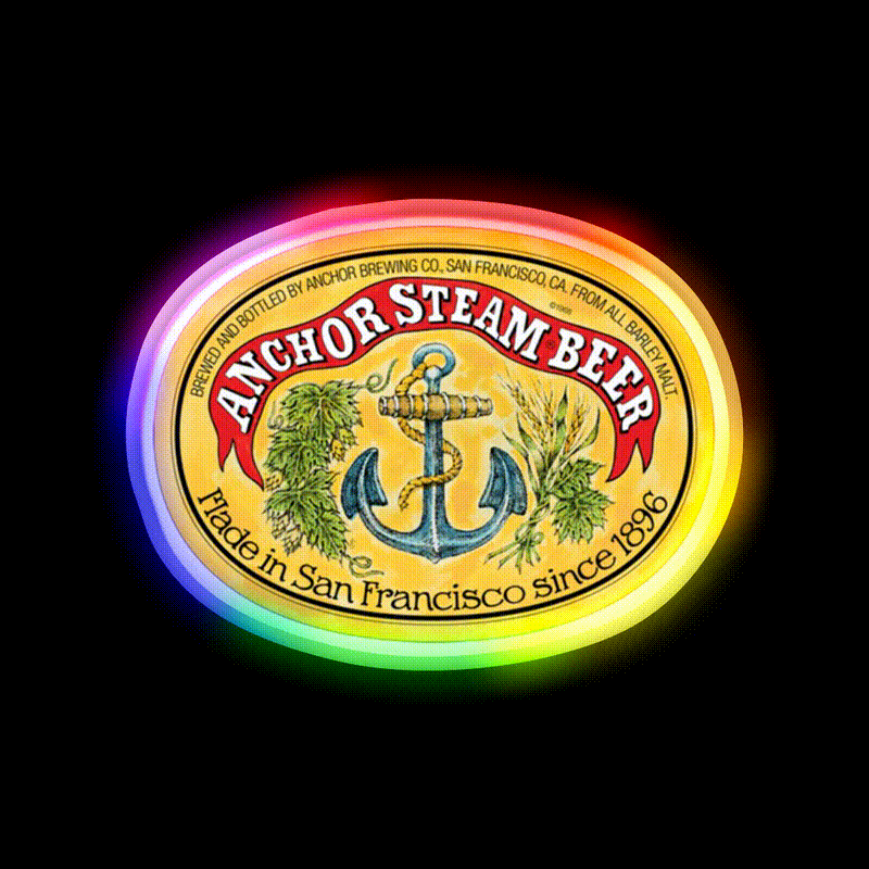 Anchor Steam Beer Classic Beer Bar Decor Led Neon Sign Business Neon Sign Rgb Color - LED neon sign close-up detail