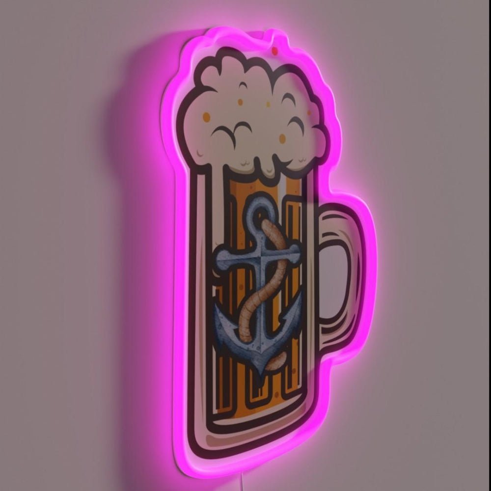 Anchor Steam Beer Pint Rgb Led Neon Sign Bar Wall Art - Shineneon