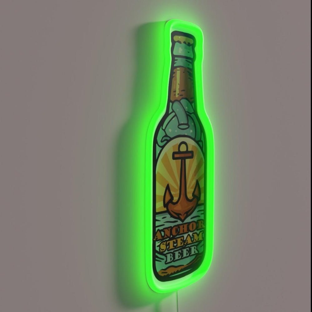 Anchor Steam Bottle Rgb Led Neon Sign Bar Wall Art - Shineneon