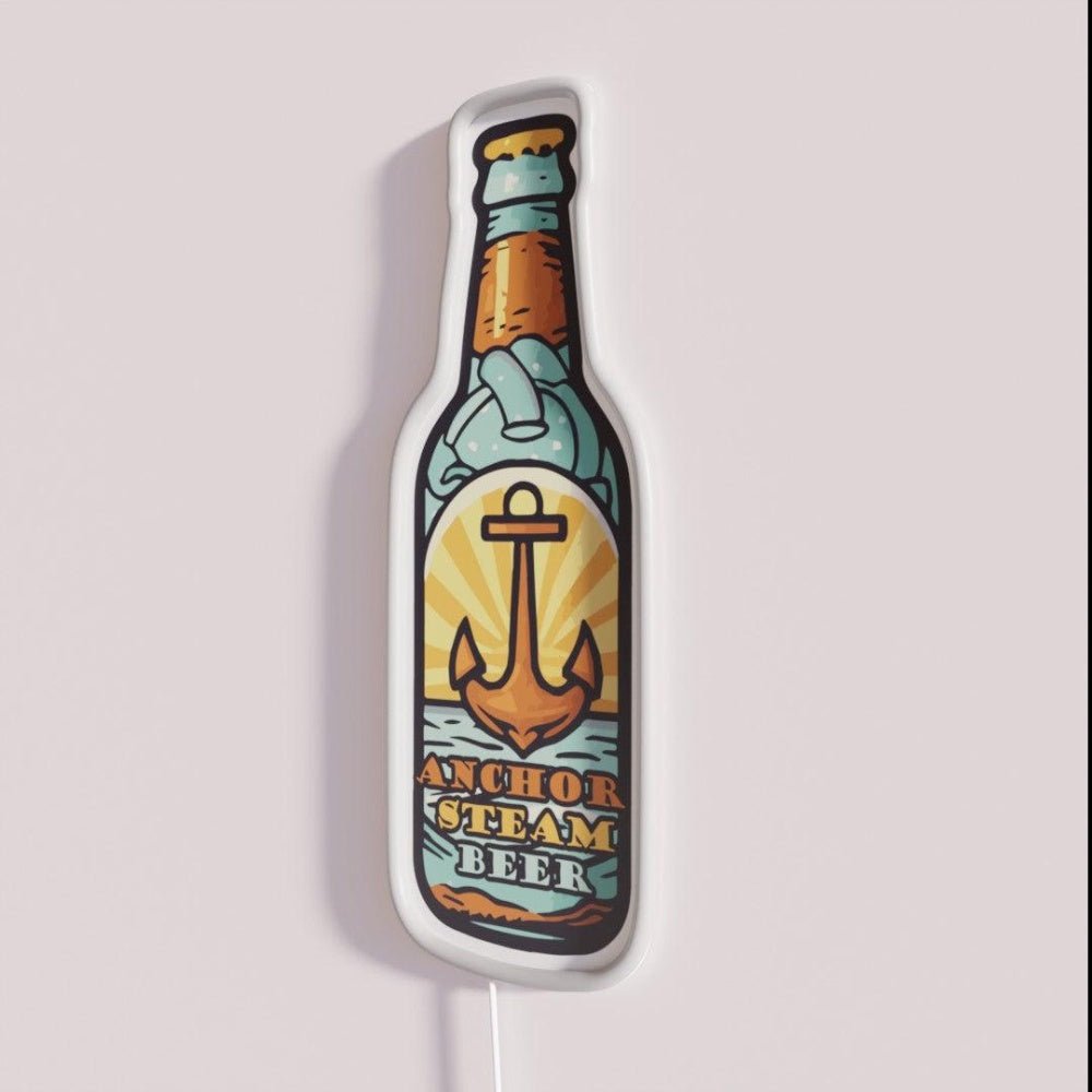Anchor Steam Bottle Rgb Led Neon Sign Bar Wall Art - Shineneon
