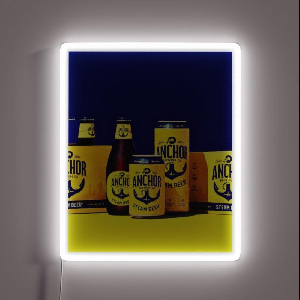 Anchor Steam Wine Rgb Led Neon Sign - Shineneon