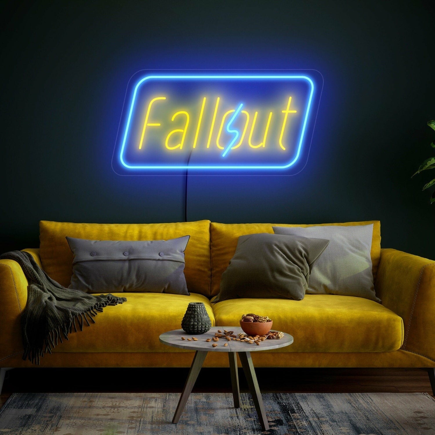 And Bar With Fallout Led Neon Sign Wall Art - Shineneon