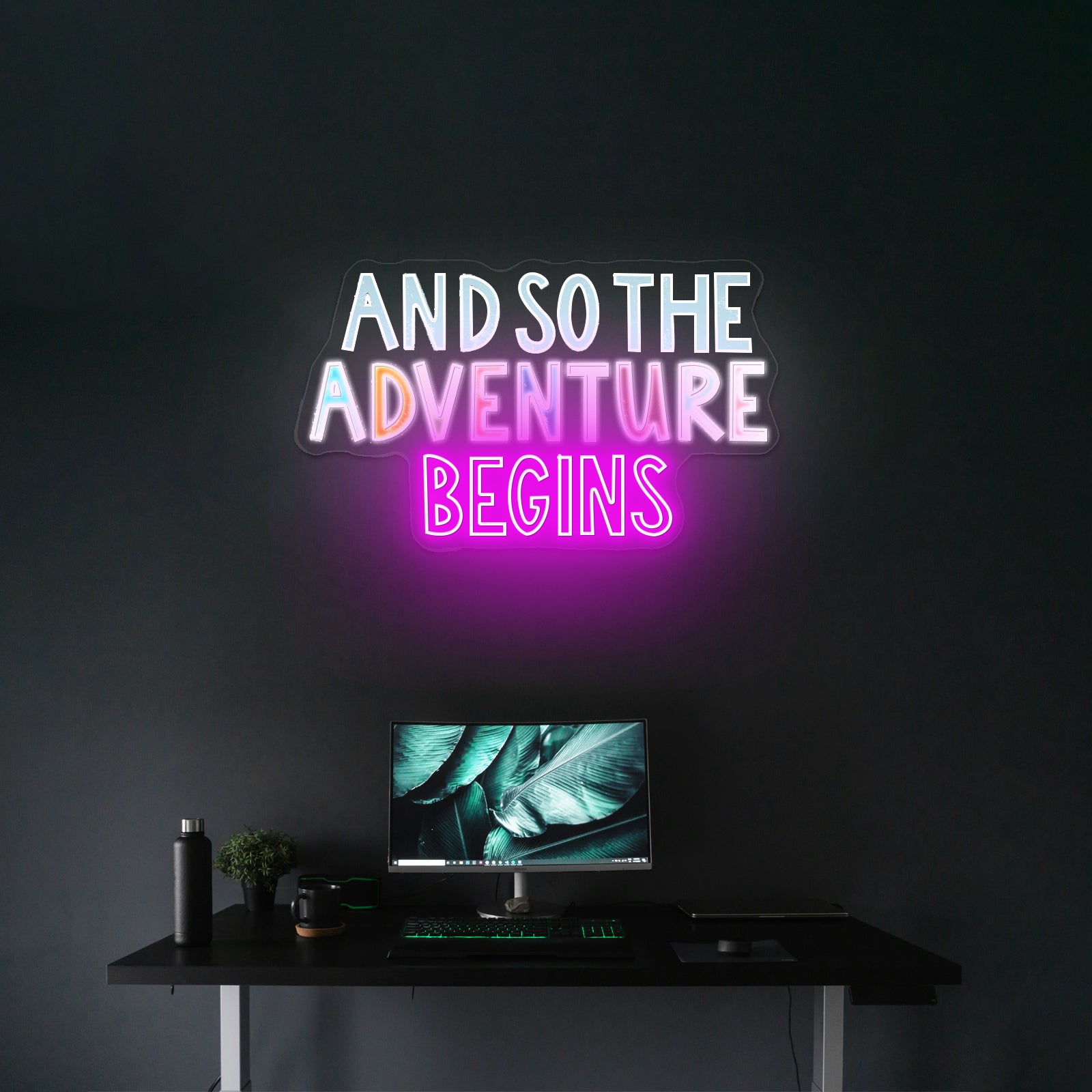 And So Being Young And Dipt In Folly I Fell In Love Neon Signs For Led Neon Signs Artwork