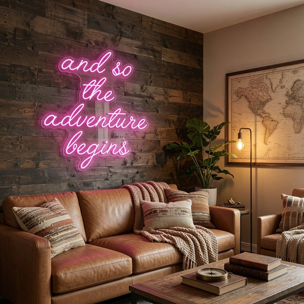 And So The Adventure Begins LED Neon Sign Wall Neon Sign - Shineneon