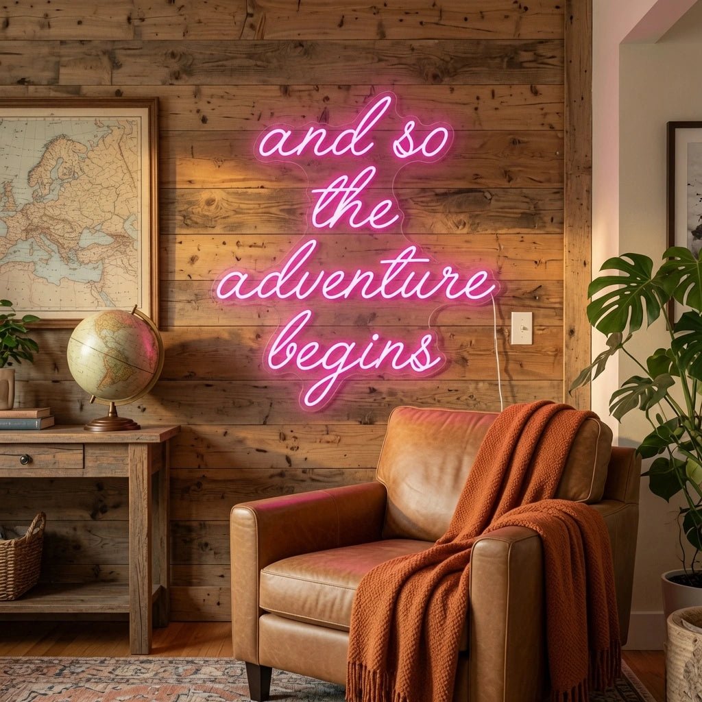 And So The Adventure Begins LED Neon Sign Wall Neon Sign - Shineneon