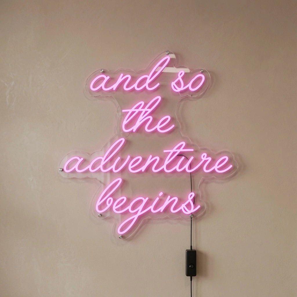 And So The Adventure Begins LED Neon Sign Wall Neon Sign - Shineneon