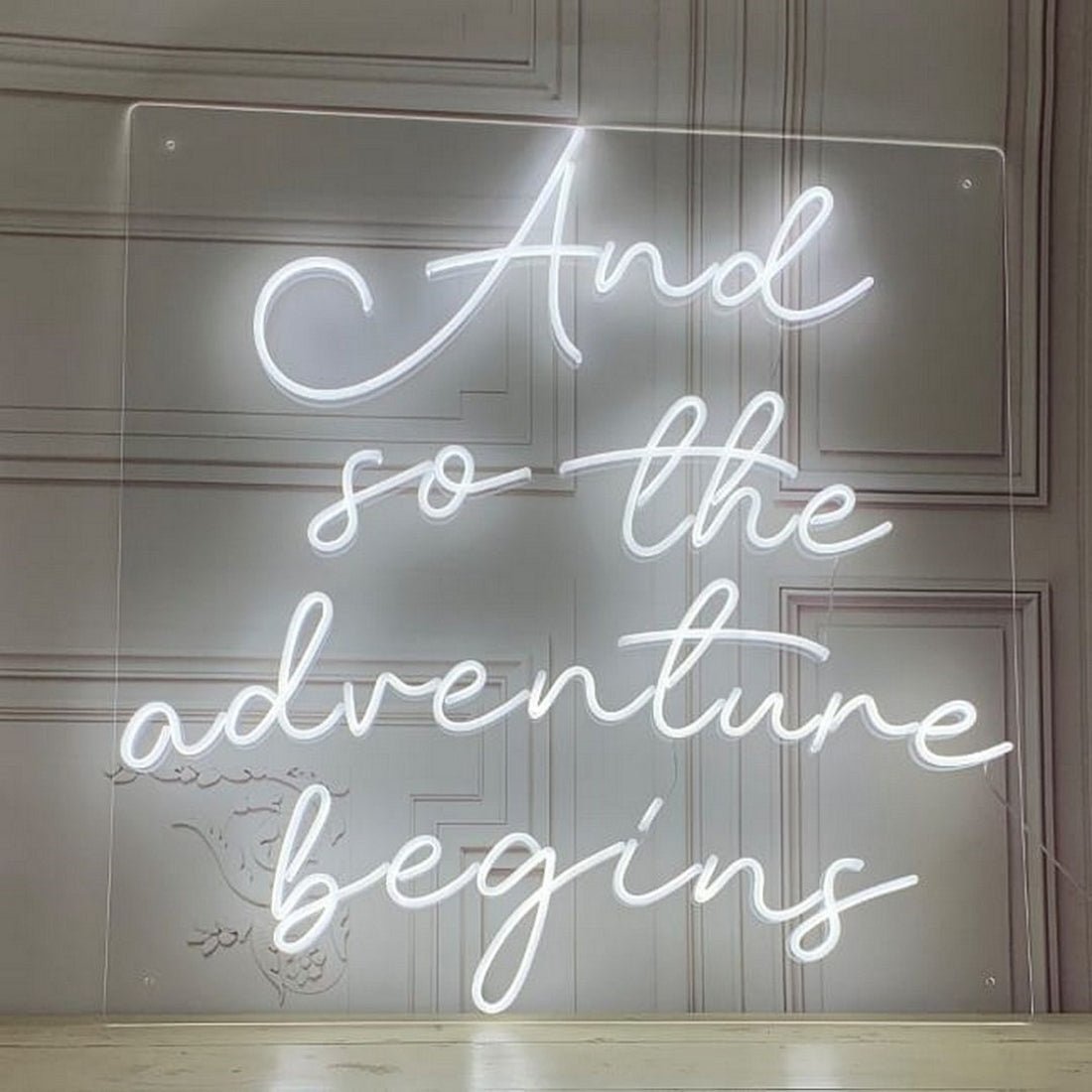 And So The Adventure Begins Led Sign Business Neon Sign - Shineneon