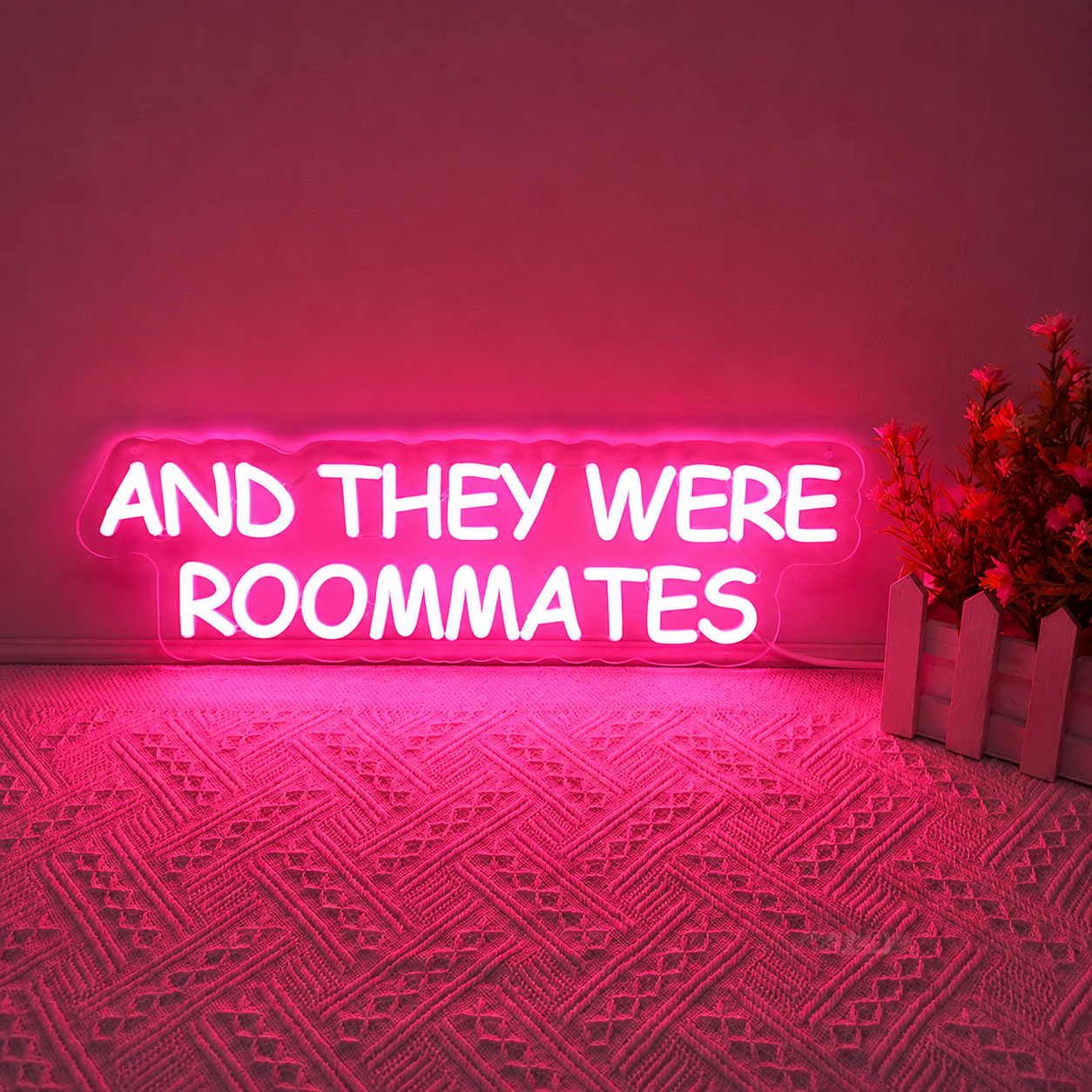And They Were Roommates Room Decor LED Neon Sign - 01 Original Product Image