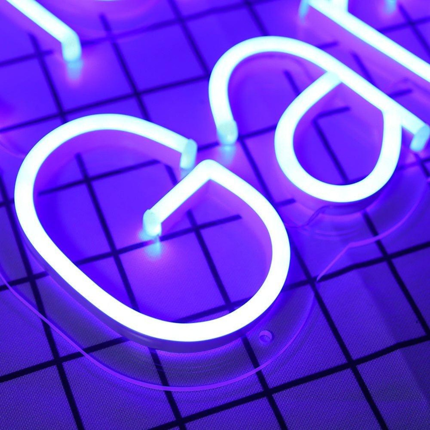 Andrews Garage Purple-Blue Script Led Neon Sign For Custom Workshop Decor | Shineneon