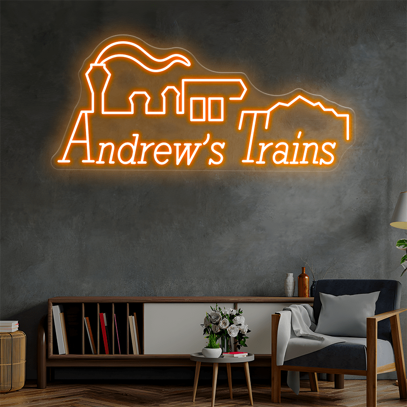 Andrew's Trains Custom Neon Sign - Shineneon