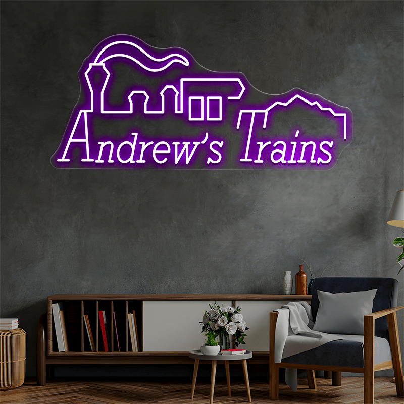 Andrew's Trains Custom Neon Sign - Shineneon