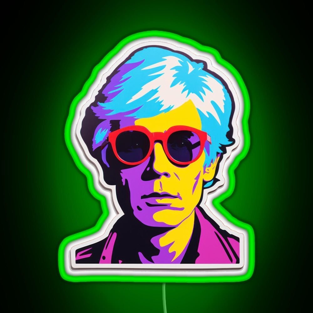 Andy Warhol Persona Rgb Led Neon Sign Pop Wall Art - Shineneon