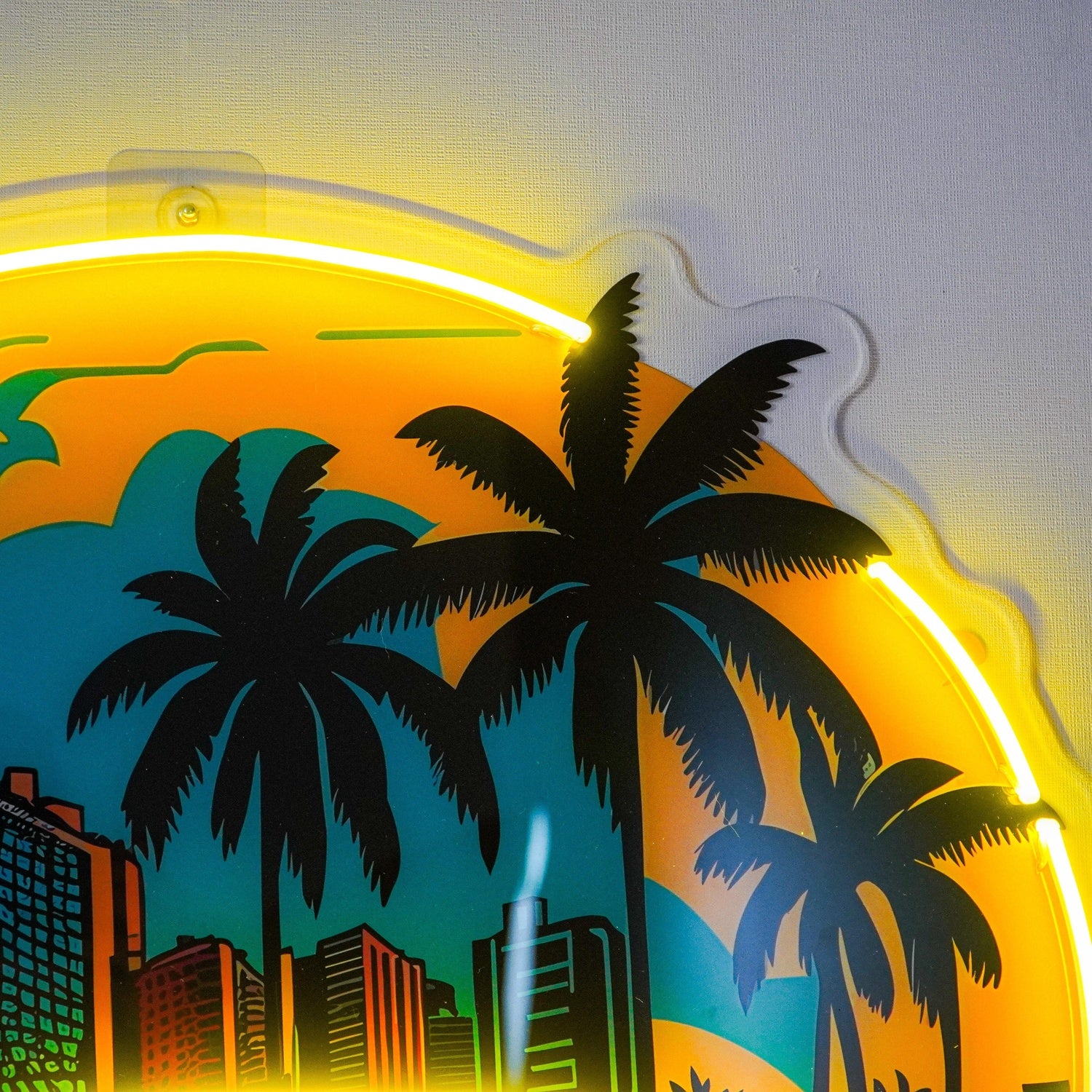 Angel Heart Rose Winged Uv Printed Led Neon Sign For Home Bar Wall Decor | Shineneon