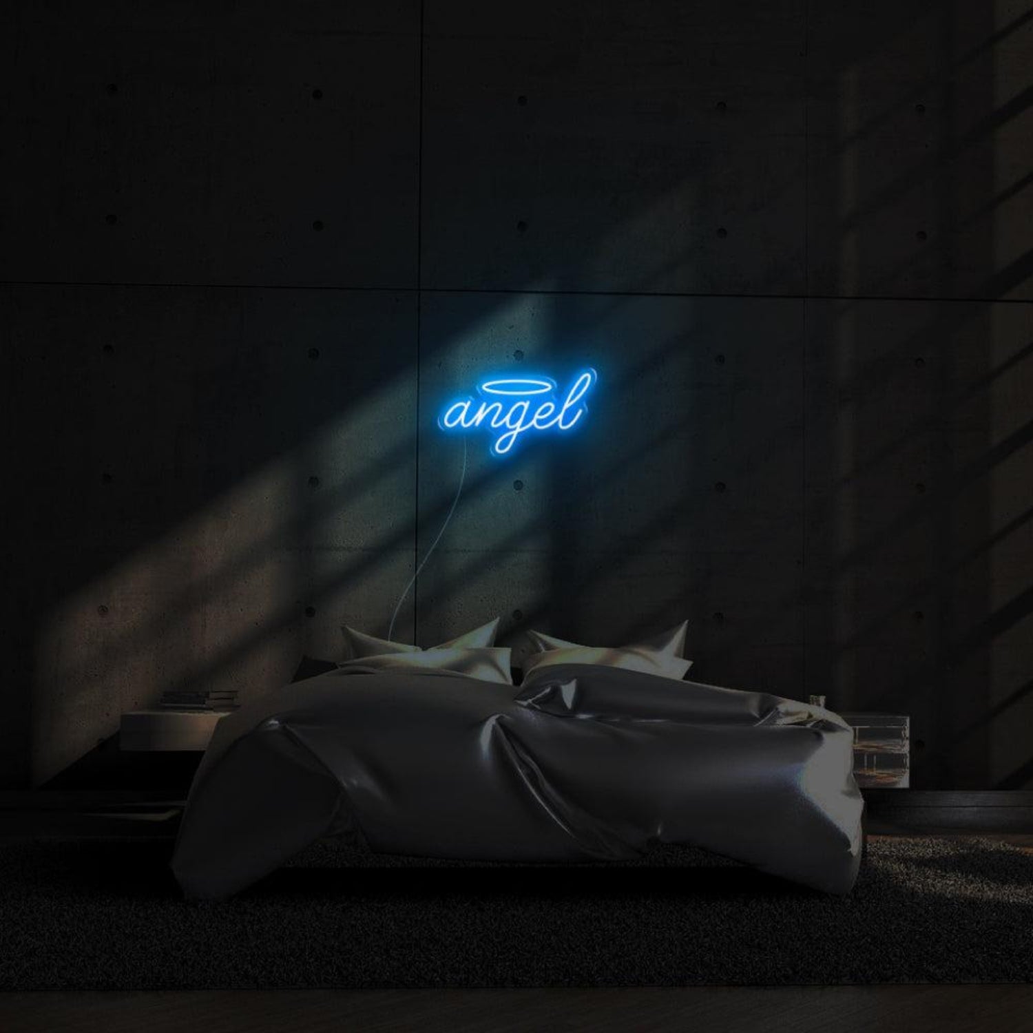 Angel Pink Glow Led Neon Sign With Halo For Bedroom Wall Decor | Shineneon