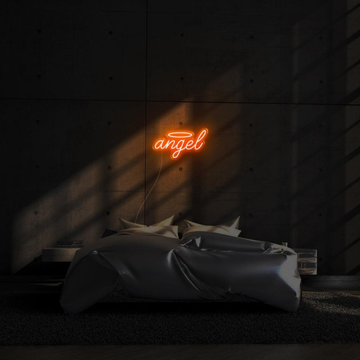 Angel Pink Glow Led Neon Sign With Halo For Bedroom Wall Decor | Shineneon