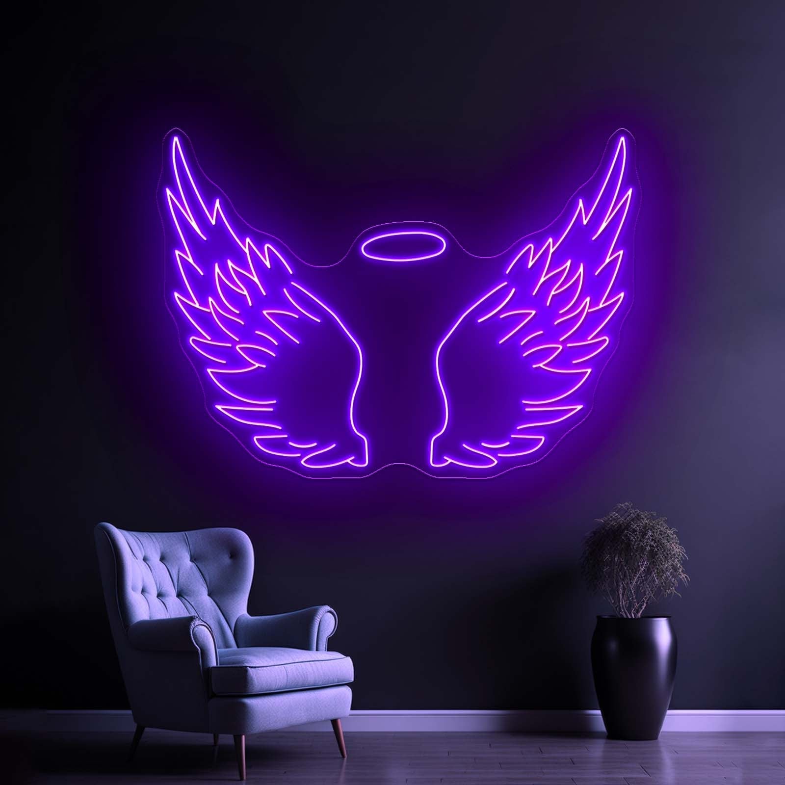 Angel Wings Large Neon Signs - Shineneon
