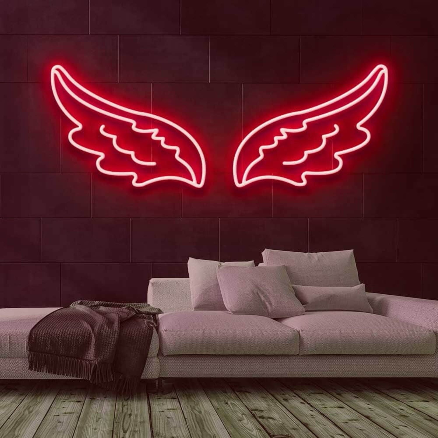 Angel Wings Led Neon Sign For Home Decor - Shineneon