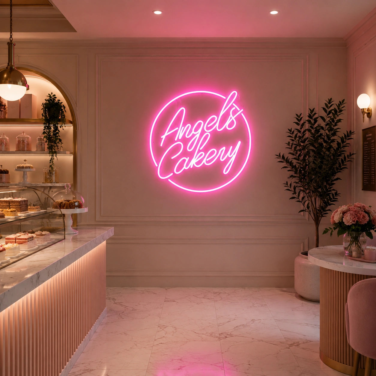 Angels Bakery LED Neon Sign - 04 Size Image