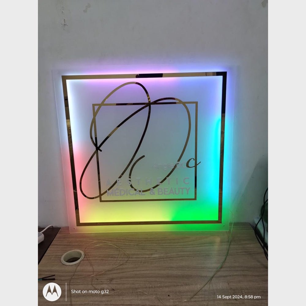 Angiedo Aesthetic Medical Beauty Acrylic Business Logo Sign - Shineneon