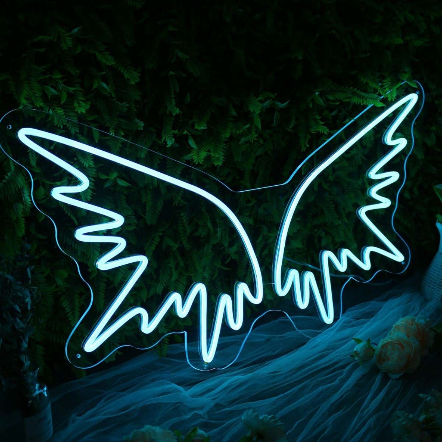 Angle Wing Blue Led Neon Sign - Shineneon