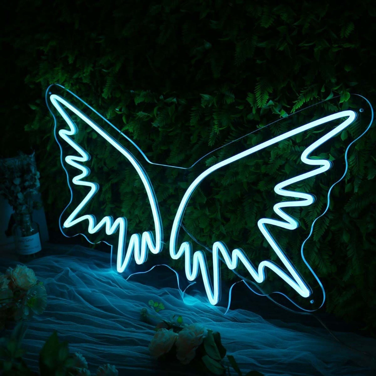 Angle Wing Blue Led Neon Sign - Shineneon
