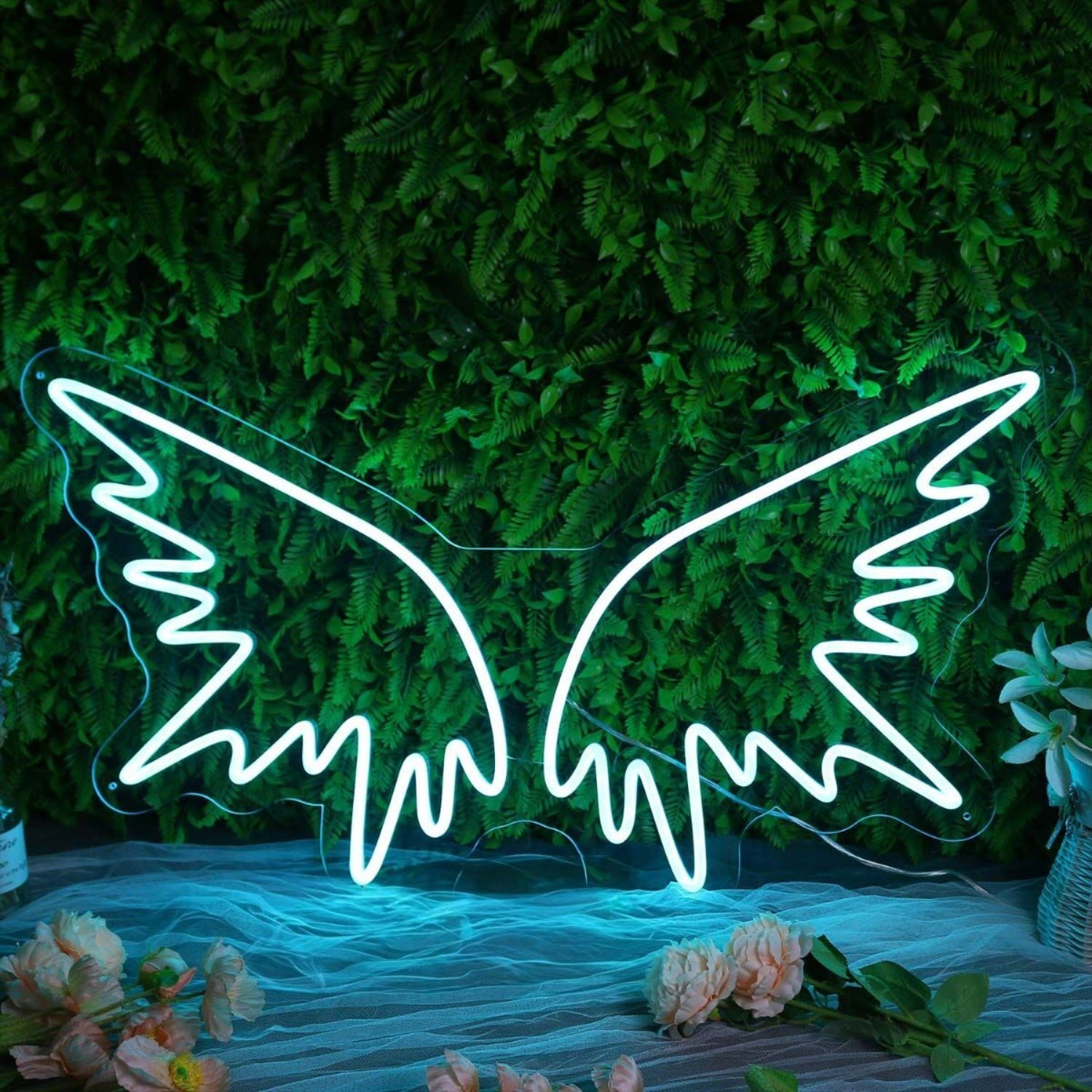 Angle Wing Blue Led Neon Sign - Shineneon
