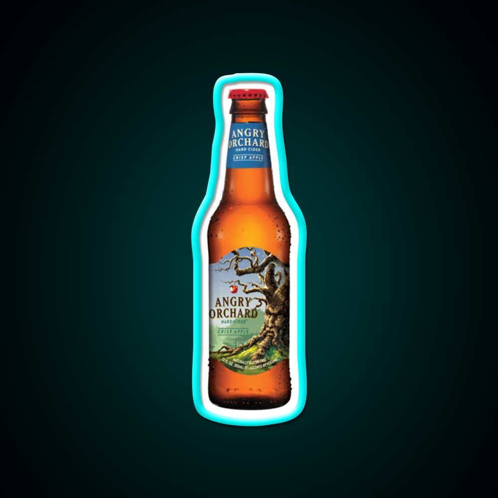 Angry Orchard Hard Cider Crisp Apple Beer Bar Decor Led Neon Sign Rgb Color