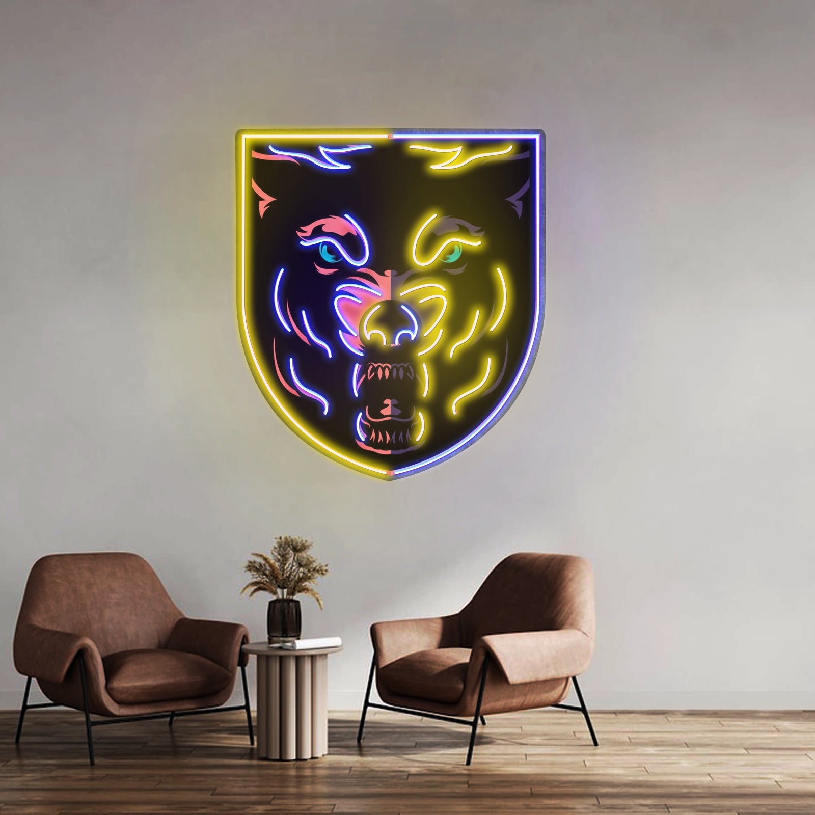 Angry Wolf Head Led Neon Sign Light Custom Led Signs - Shineneon