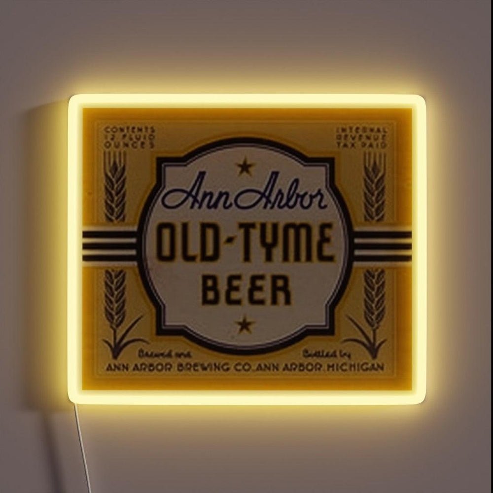Ann Arbor Old Tyme Beer Rgb Led Neon Sign - Shineneon