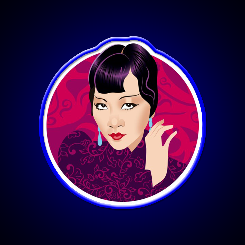 Anna May Wong Asian Cultural Led Neon Sign Rgb Color - LED neon sign view 5