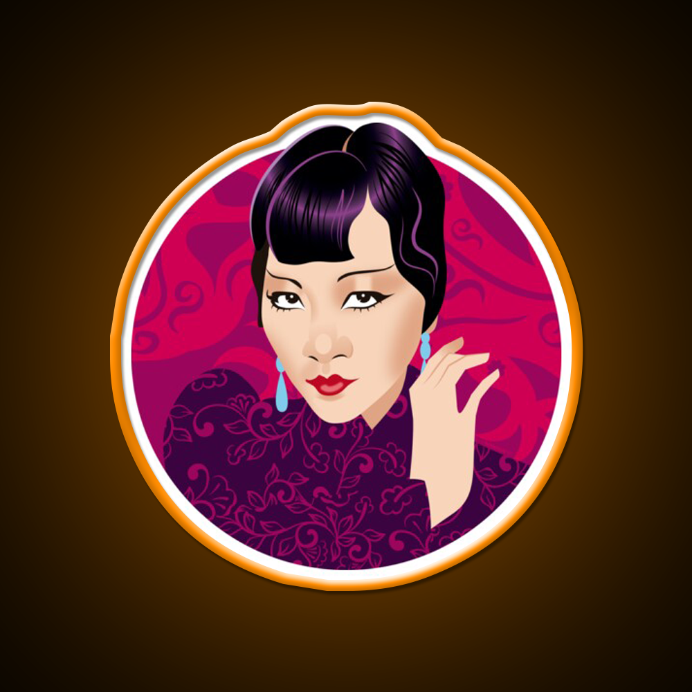 Anna May Wong Asian Cultural Led Neon Sign Rgb Color - LED neon sign view 6